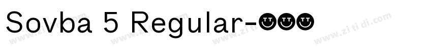 Sovba 5 Regular字体转换